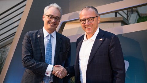 Lorenzo Ortona, Consul General of Italy in San Francisco and Lamborghini CEO Stefano Domenicali