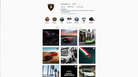 Lamborghini Instagram Profile