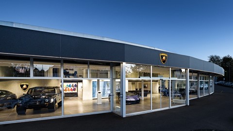 Lamborghini Zürich Grand Opening - The dealership outside