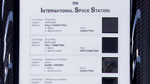 Carbon fiber components on ISS