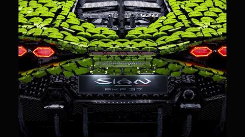 Life-size LEGO Technic Lamborghini Sian FKP 37