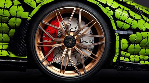 Life-size LEGO Technic Lamborghini Sian FKP 37