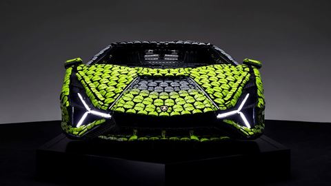 Life-size LEGO Technic Lamborghini Sian FKP 37