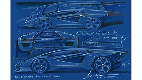 Countach LPI 800-4 sketch