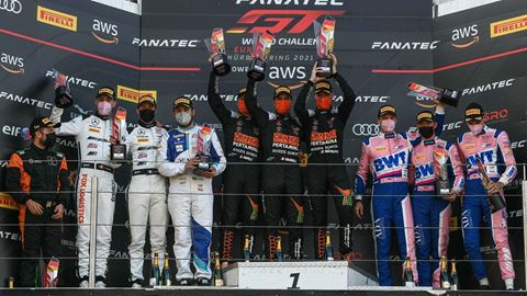 GT World Challenge Europe Nürburgring - Marco Mapelli - Mirko Bortolotti - Andrea Caldarelli - Podium