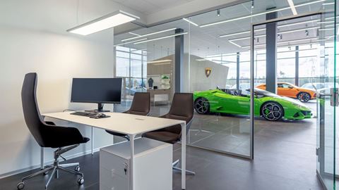 Lamborghini Stockholm - dealership office