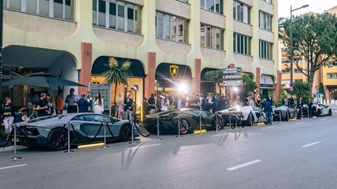 Lamborghini Monaco Grand Opening-Few-off display
