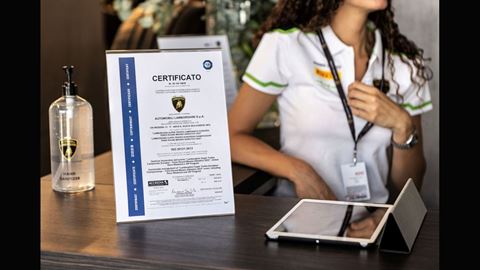 Automobili Lamborghini ST Misano Certification ISO 20121
