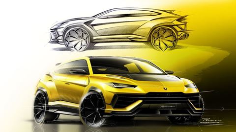 Urus Performante Sketch Side Top