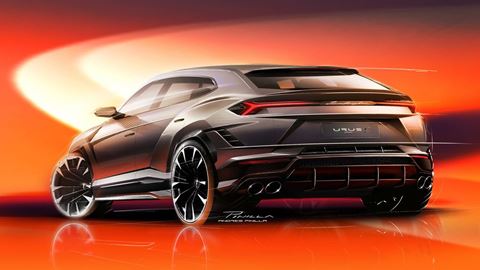 Rear Sketch - Urus S