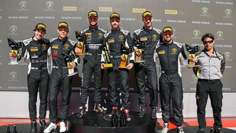 Lamborghini Super Trofeo Europe - Barcelona - race 2 podium