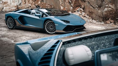 An exclusive Ad Personam Ultimae Roadster created in homage to the unique Miura Roadster