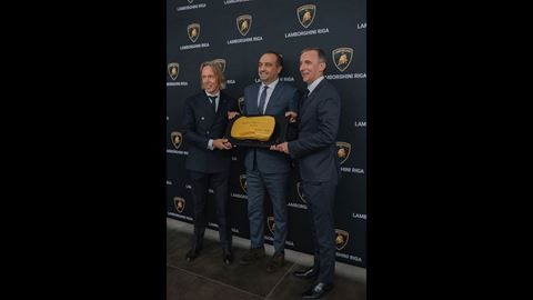 Valdis Spreczis General Manager Luxury Sports Cars SE Federico Foschini Chief Marketing Sales Officer Lamborghini