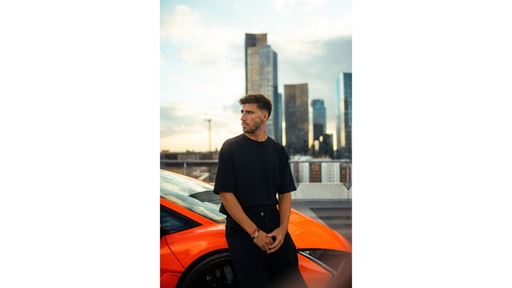 R ben Dias and Lamborghini Revuelto Manchester