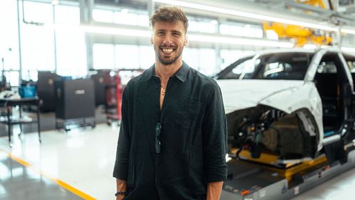 R ben Dias and Lamborghini Revuelto Sant Agata