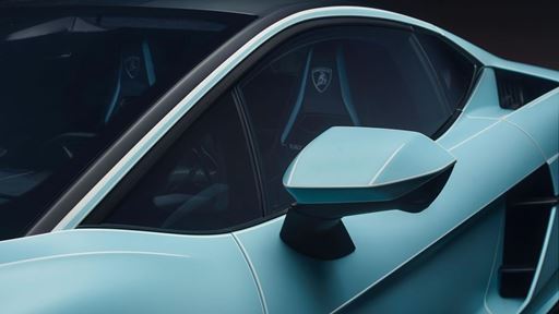 Lamborghini Temerario Ad Personam in Celeste Fedra and Bianco Phanes