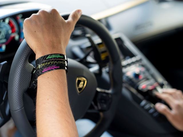 05. Automobili Lamborghini Carbon Bracelets