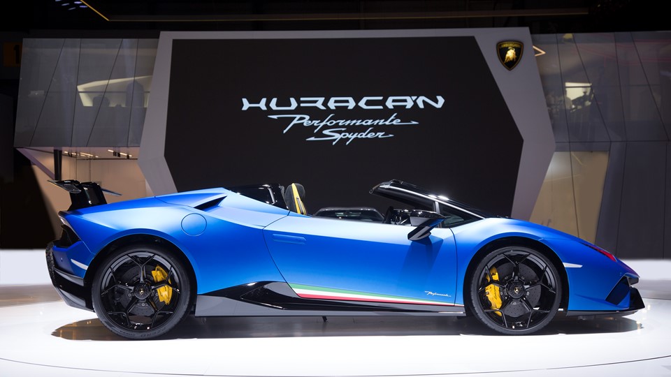 Huracàn performante spyder Geneva motor show 2018