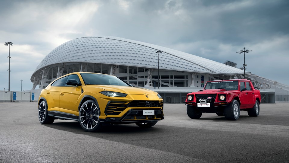 Lamborghini Urus at Olympic Stadium, Moscow