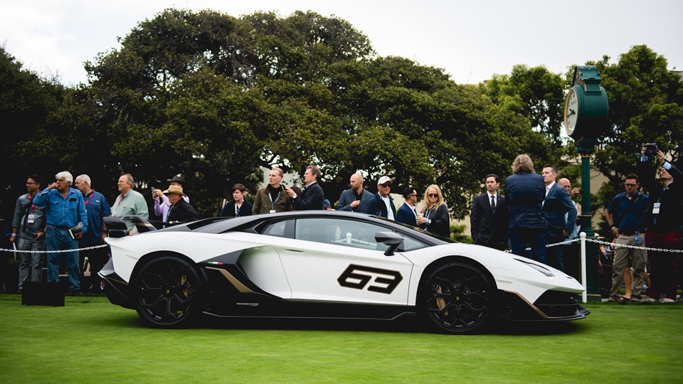 Aventador SVJ 63 presentation at Pebble Beach