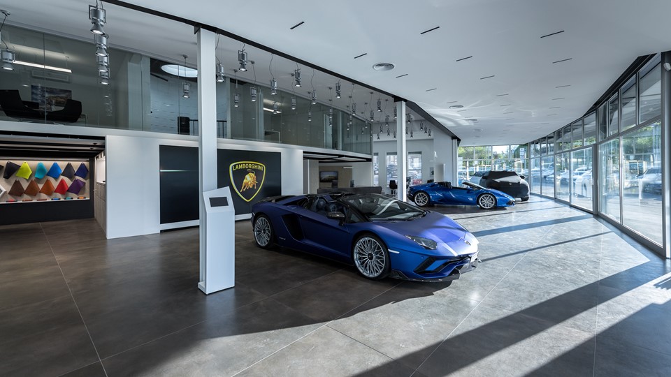Lamborghini Zürich Grand Opening - The dealership inside