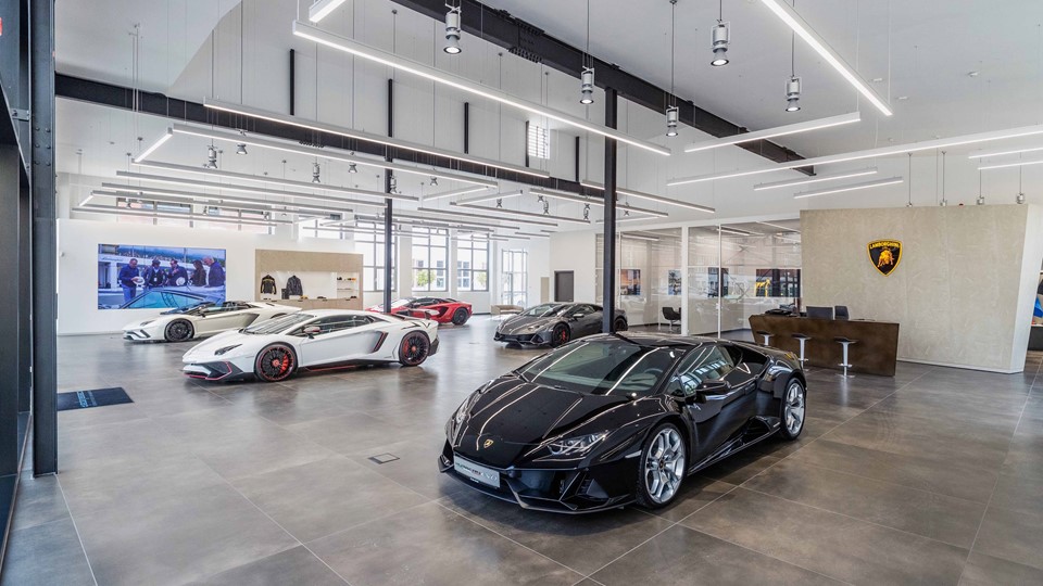 Automobili Lamborghini officially opens Germany's largest showroom in  Frankfurt