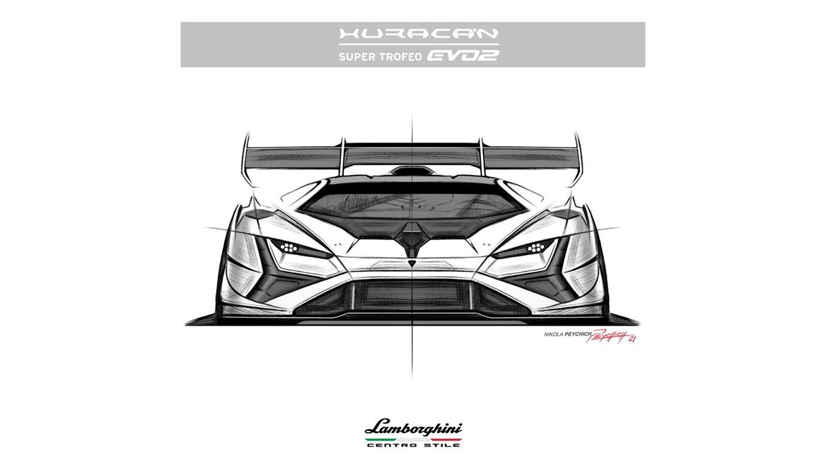 Lamborghini Huracán Super Trofeo EVO2 - Centro Stile - Sketches