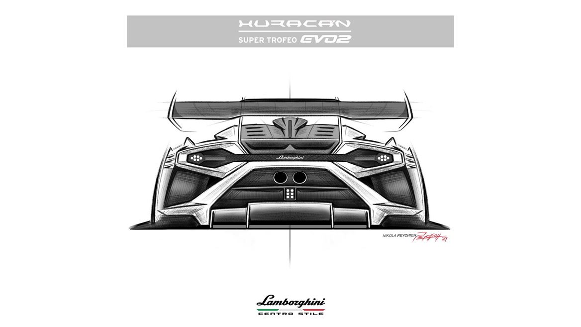 Lamborghini Huracán Super Trofeo EVO2 - Centro Stile - Sketches