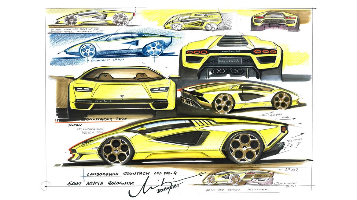Countach LPI 800-4 sketch