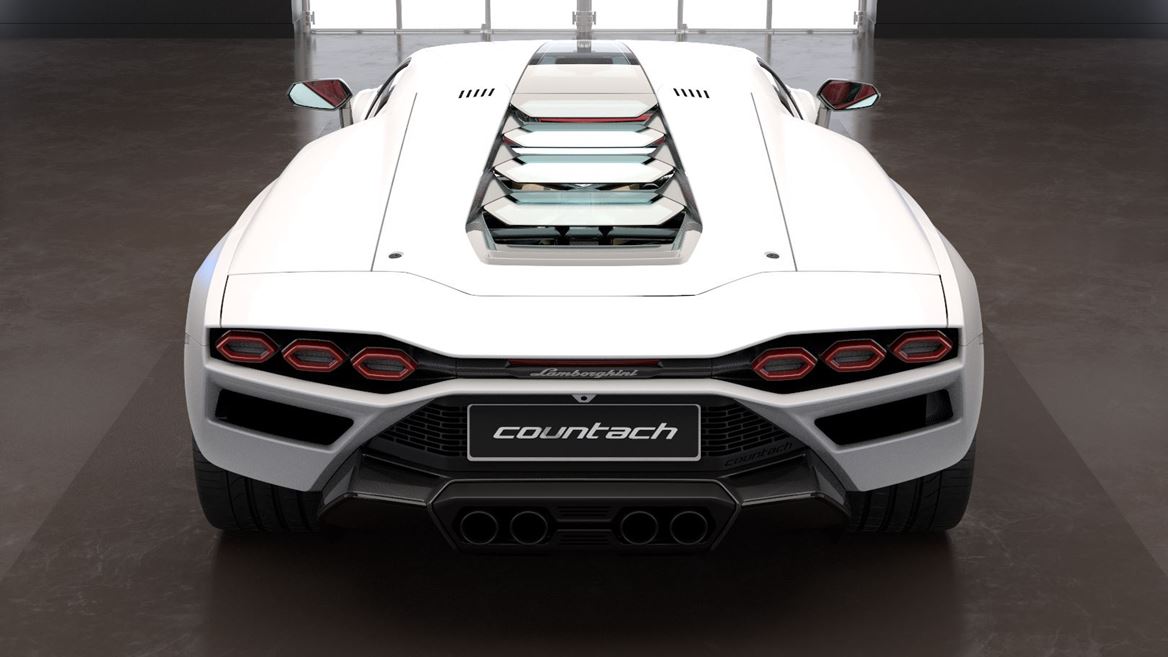 Countach LPI 800-4 - Rear - Studio