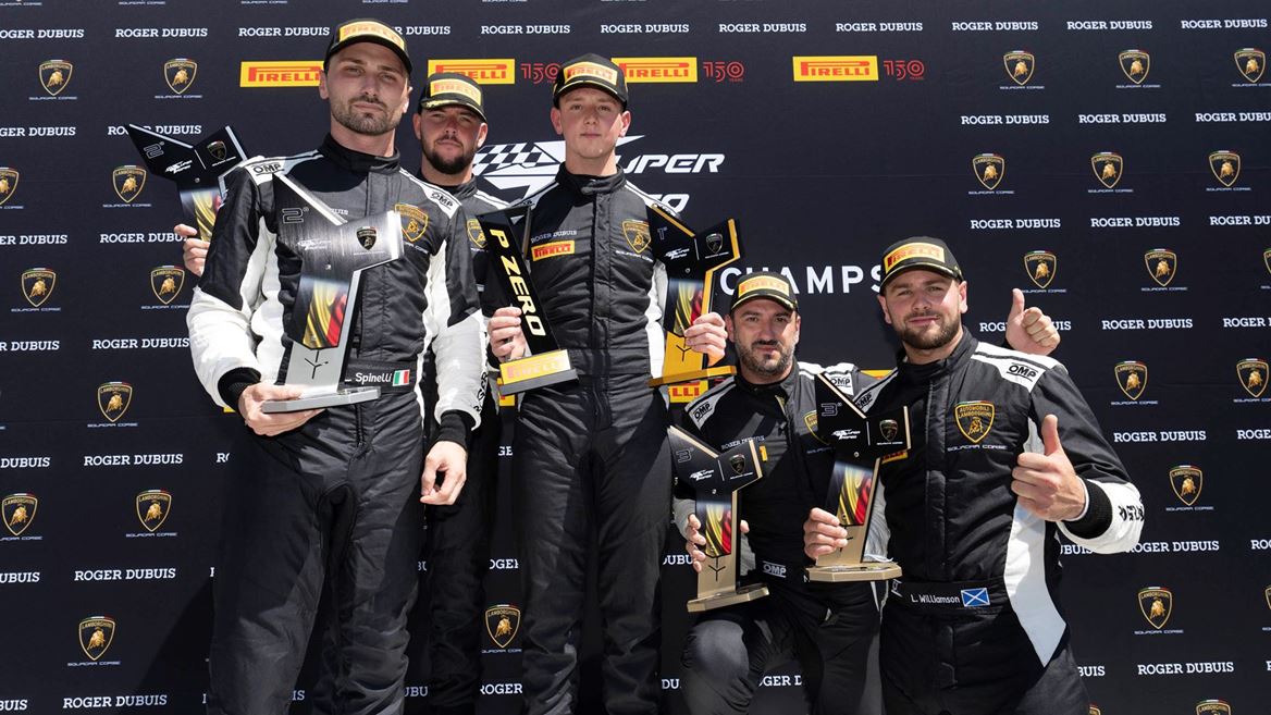 Lamborghini Super Trofeo Europe - race two overall podium