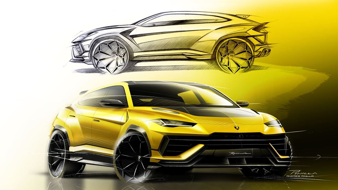 Urus Performante Sketch Side Top