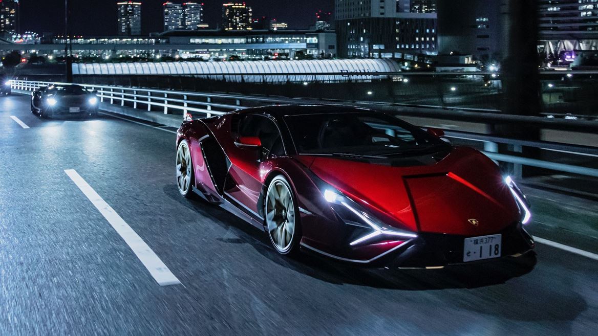Lamborghini Day Japan Sian in Tokyo