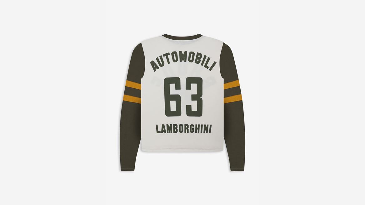 Rhude x Lamborghini Long Sleeve Racing Jersey TEE - Back