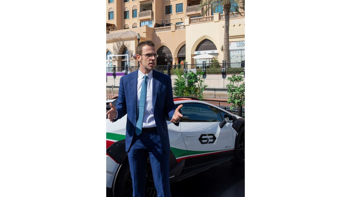 Automobili Lamborghini CTO - Rouven Mohr  at Huracan Sterrato EMEA Premiere