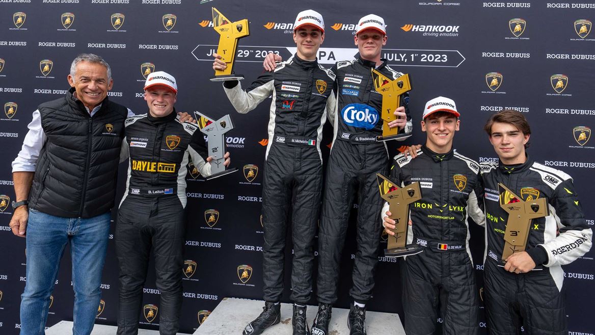 Lamborghini Super Trofeo Europe Race 1 Podium