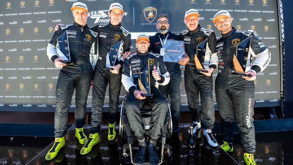 Lamborghini Super Trofeo Europe Am podium race one Nigel Bailly ART Line