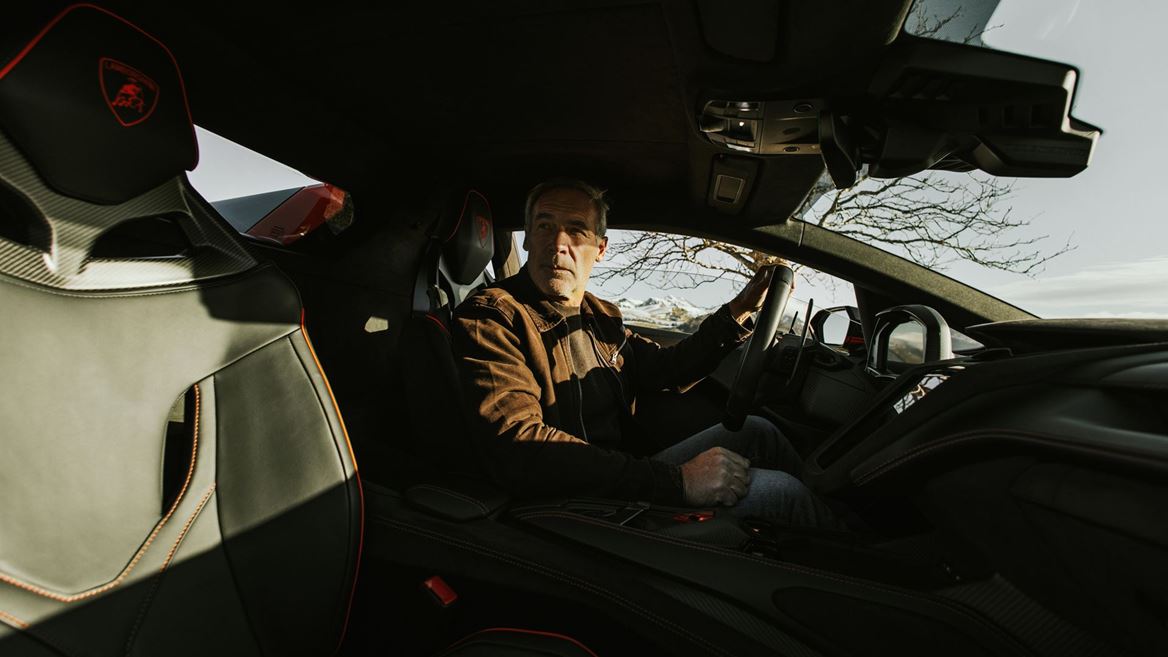 Lamborghini Temerario and Explorer Mike Horn