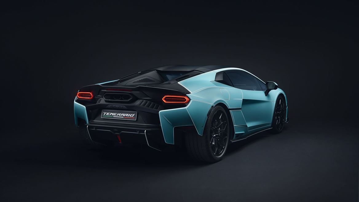 Lamborghini Temerario Ad Personam in Celeste Fedra and Bianco Phanes