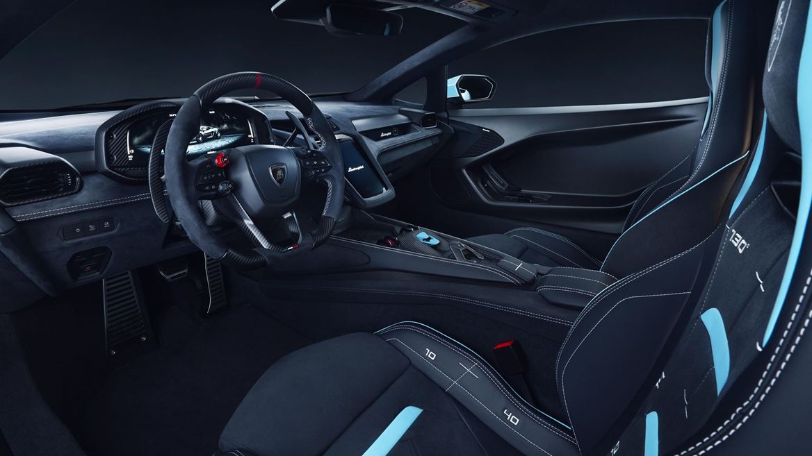 Lamborghini Temerario Ad Personam in Celeste Fedra and Bianco Phanes
