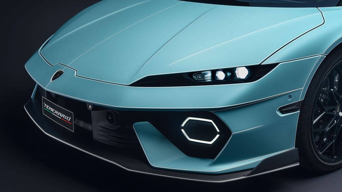 Lamborghini Temerario Ad Personam in Celeste Fedra and Bianco Phanes