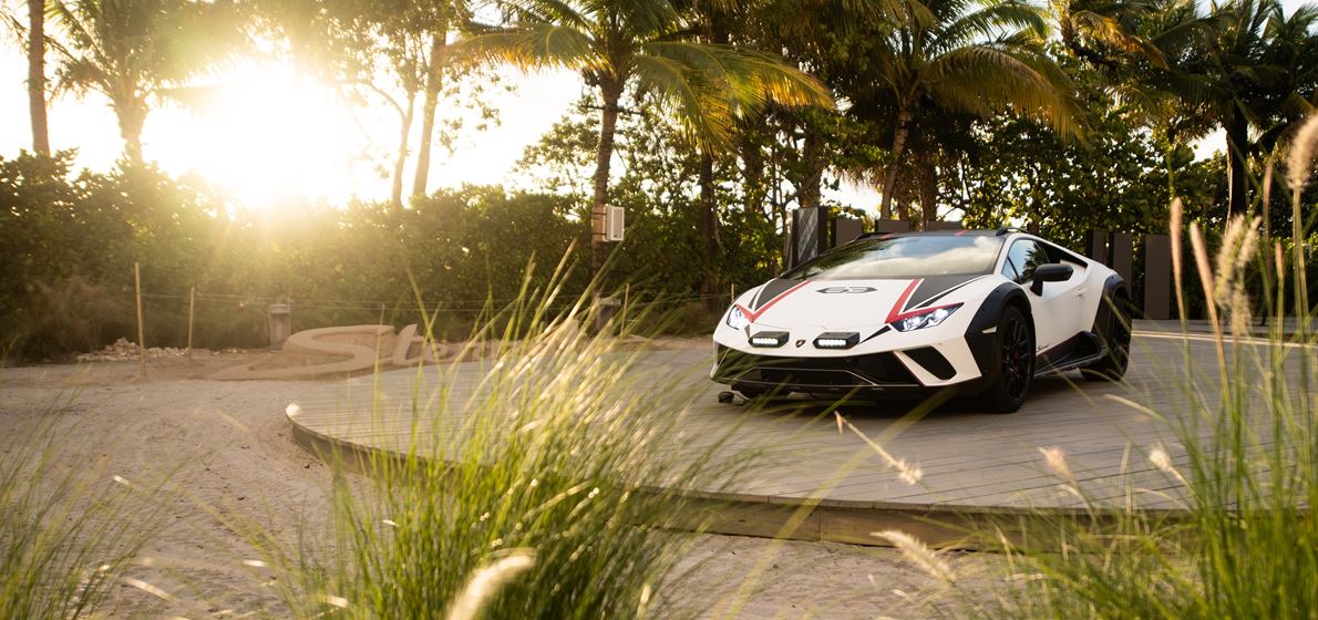 Huracán Sterrato debuts at the Lamborghini Beach Lounge in Miami