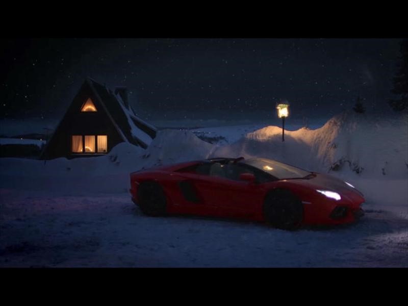 Lamborghini's Christmas Video Features much Faster Sleigh