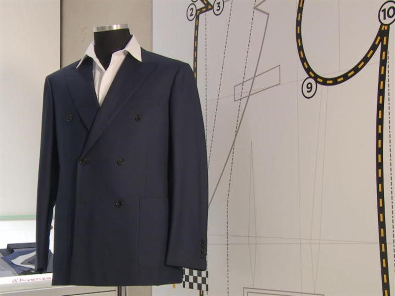 Tailored suit by Collezione Automobili Lamborghini and d'Avenza