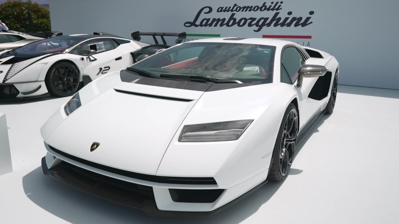 Lamborghini Countach LPI 800-4 launch at The Quail 2021 - Highlights
