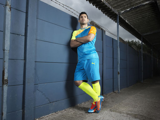 Sergio Agüero Wears Latest PUMA evoSPEED 1.2 Colourway Sergio Agüero Wears Latest PUMA evoSPEED 1.2 Colourway