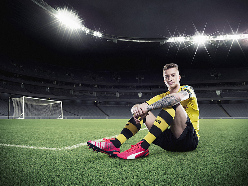 Marco Reus wears PUMA's new evoSPEED 1.3 Football Boot Marco Reus wears PUMA's new evoSPEED 1.3 Football Boot