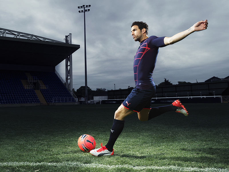 Cesc Fabregas wears the new PUMA evoPOWER 1.2 Football Boot 1 Cesc Fabregas wears the new PUMA evoPOWER 1.2 Football Boot 1